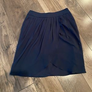 MNG by Mango Navy Pleated Mini Skirt